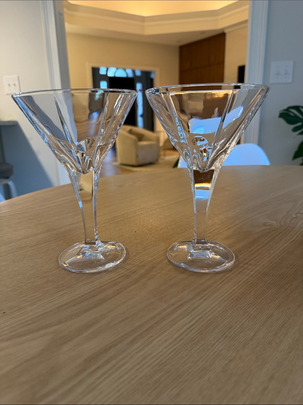 Godinger Dublin Crystal Contempo lead-free crystal
 set of 2 martini glasses 7